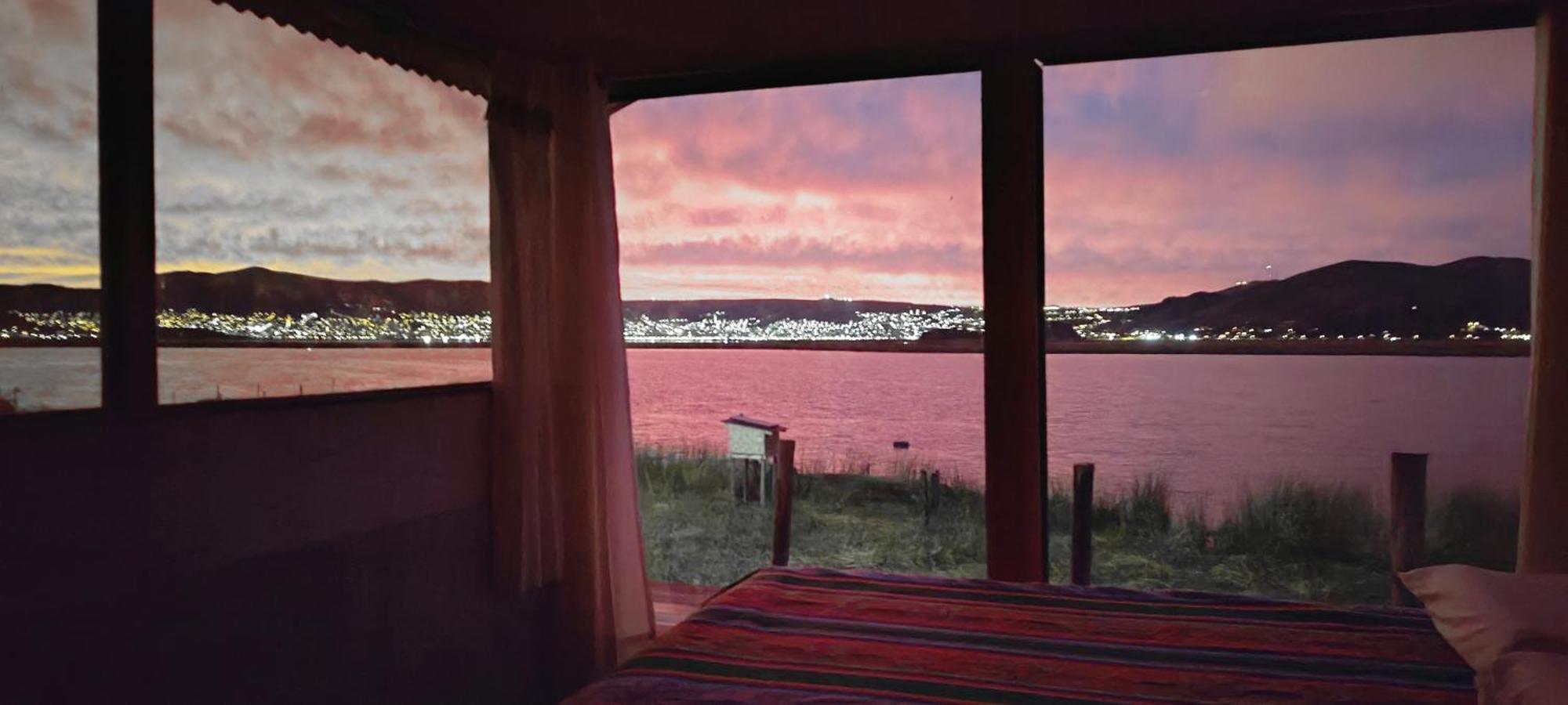 Titicaca Habitación Vista al lago Puno Exterior foto